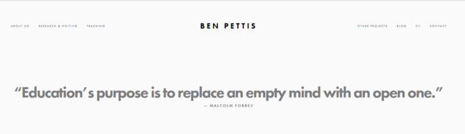 Ben Pettis' portfolio