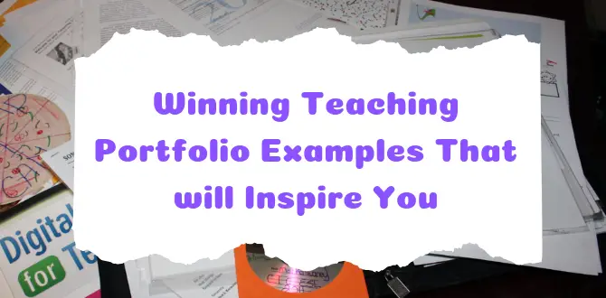 17 Best Teaching Portfolio Examples That Will Make You Say Wow