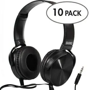10-Pack Classroom Headphones