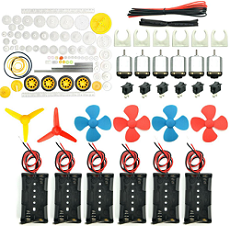 EUDAX 6 set Rectangular Mini Electric 1.5-3V DC Motor