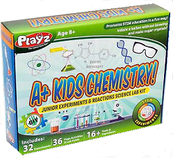 Playz STEM A+ Kids Chemistry Junior Experiments & Reactions Science Lab Kit