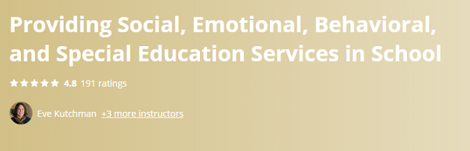 Providing Social, Emotional, Behavioral, and Special Education Services in School