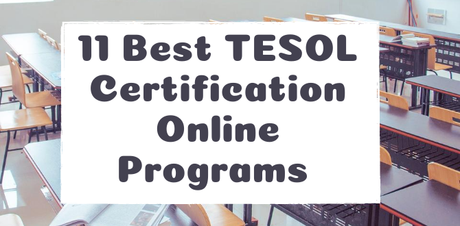 11 Best TESOL Сertification Online Programs
