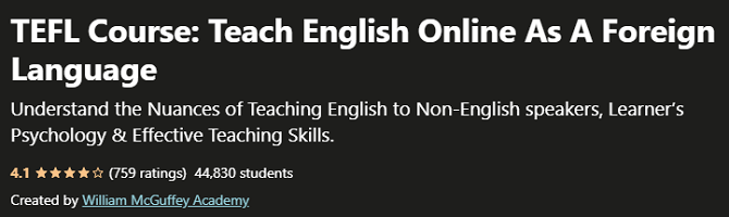 TEFL Course: Teach English Online as a Foreign Language