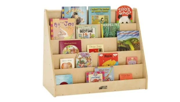 ECR4Kids Birch Hardwood Bookcase Stand