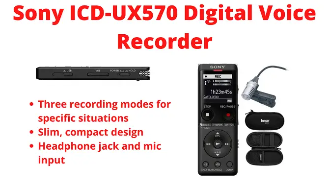 Sony ICD-UX570 Digital Voice Recorder