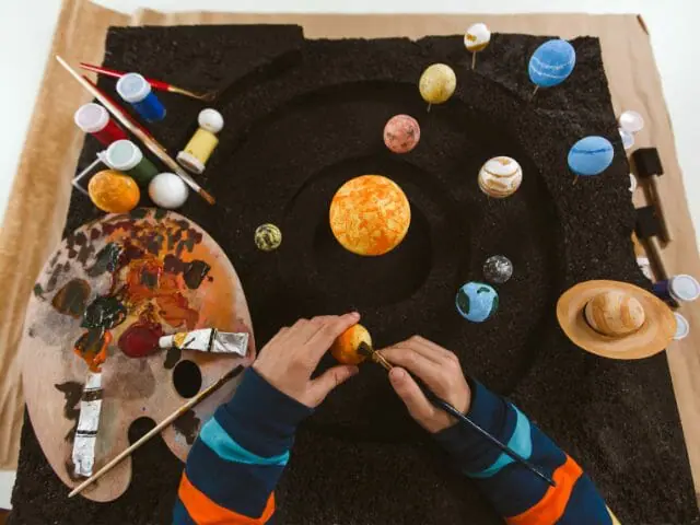 solar system project making by student