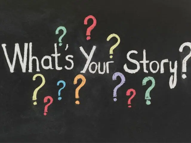 what's your story written on blackboard