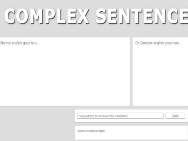 Lingo Jam Complex Sentences Generator